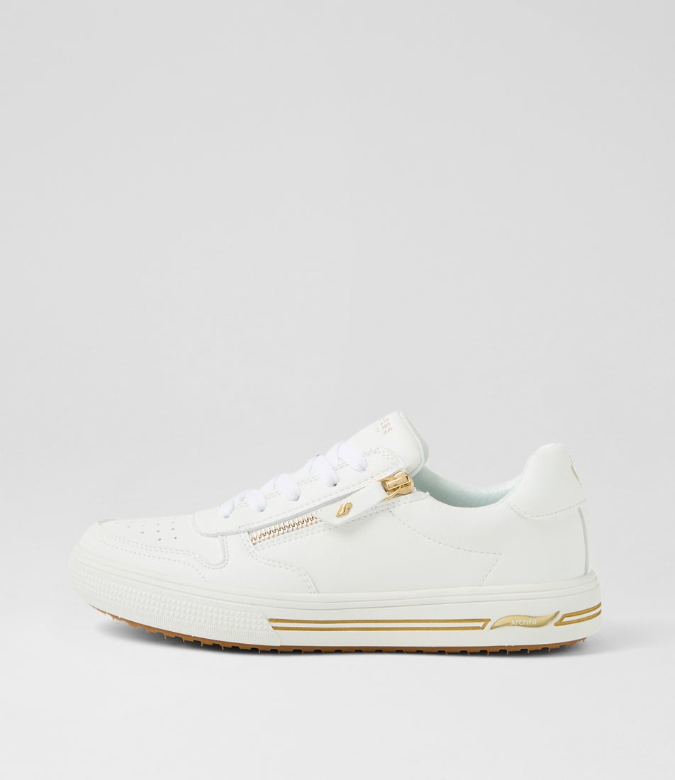 Arch Fit Arcade Strolln White Sneakers Arch Fit Arcade Strolln White Sneakers