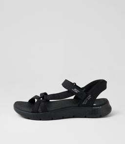 GO WALK FLEX SANDAL SK BLACK MESH