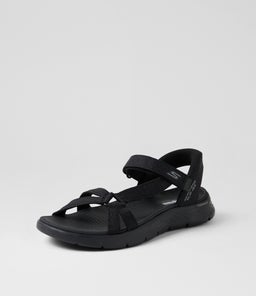 GO WALK FLEX SANDAL SK BLACK MESH