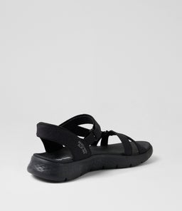 GO WALK FLEX SANDAL SK BLACK MESH