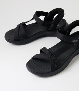 GO WALK FLEX SANDAL SK BLACK MESH