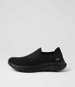 Go Walk 8 Black Fabric Sneakers Go Walk 8 Black Fabric Sneakers