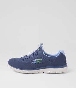 Summits Blue Fabric Sneakers Summits Blue Fabric Sneakers