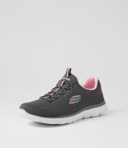 SUMMITS SK CHARCOAL PINK MESH