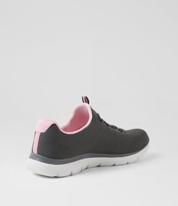 SUMMITS SK CHARCOAL PINK MESH