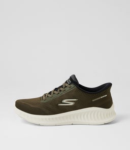 GO WK NOW LACE SK OLIVE KNIT