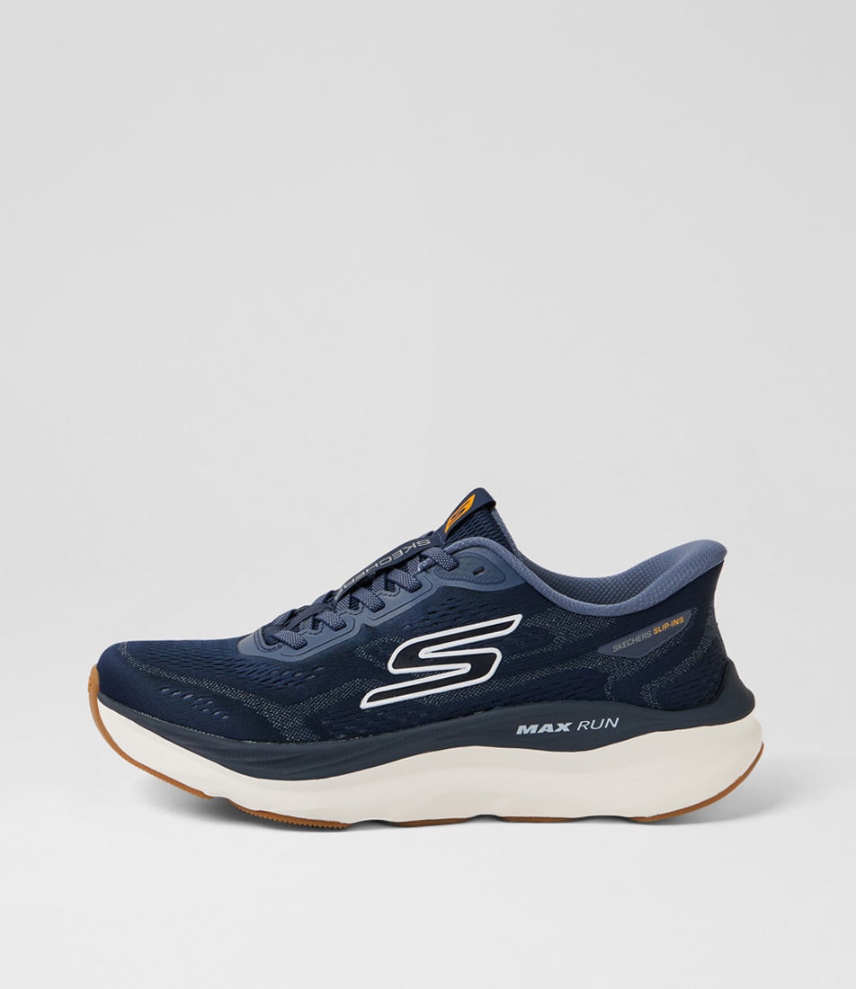 Max Run Navy Knit Sneakers