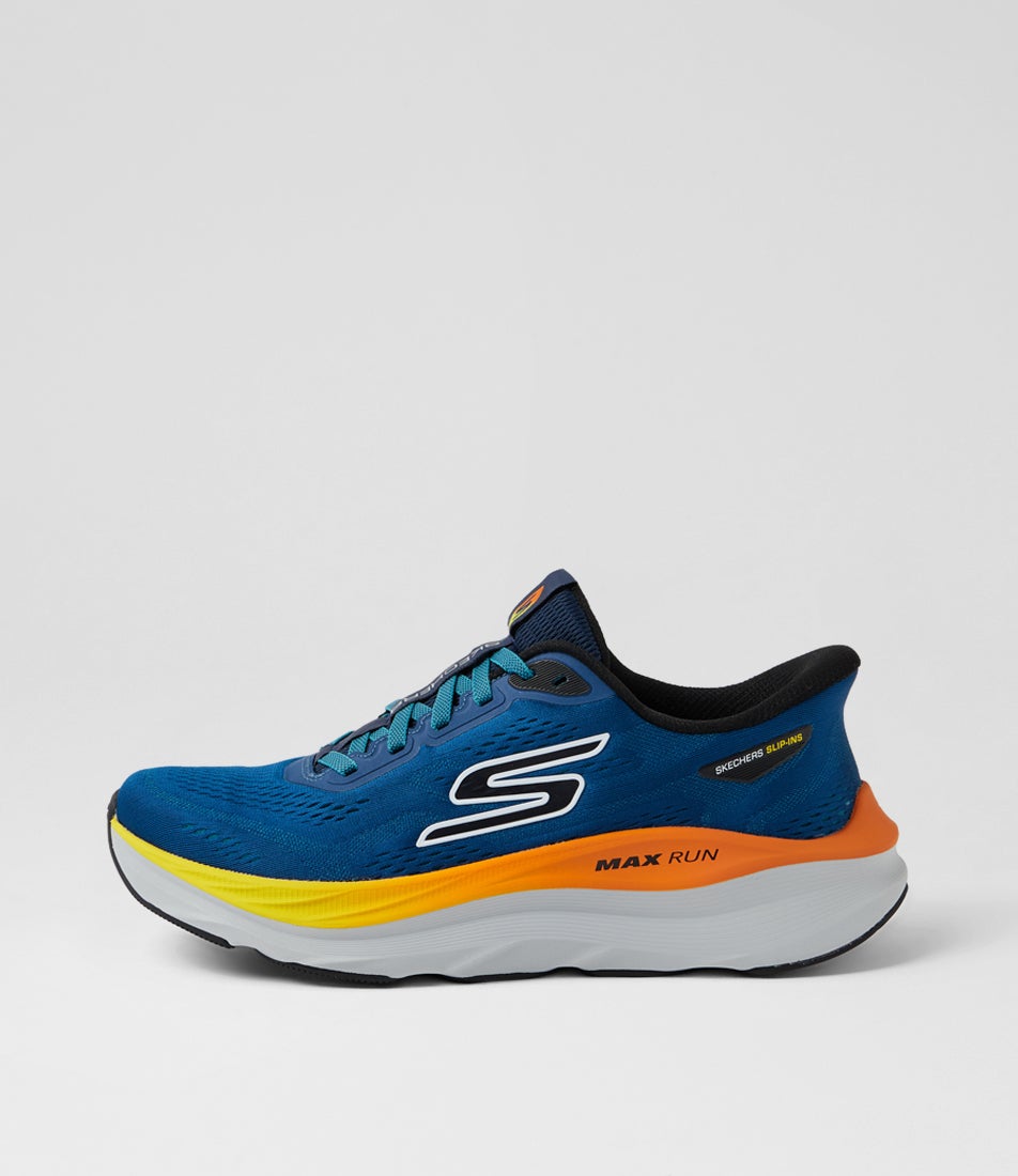 Max Run Navy Multi Knit Sneakers