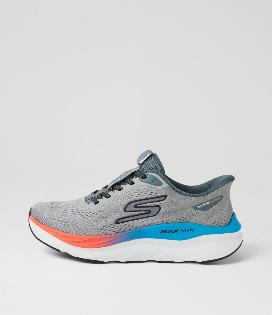 Max Run Grey Multi Fabric Sneakers
