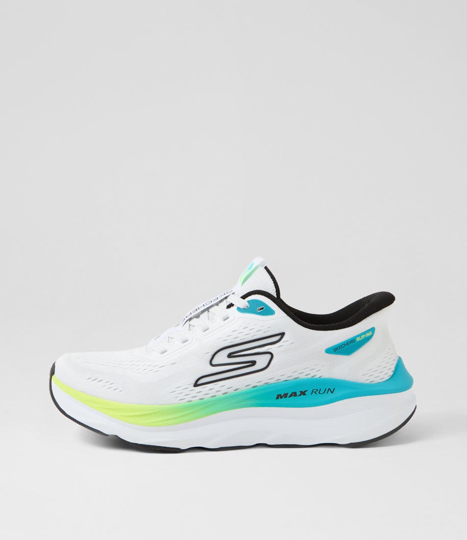 Max Run White Multi Knit Sneakers
