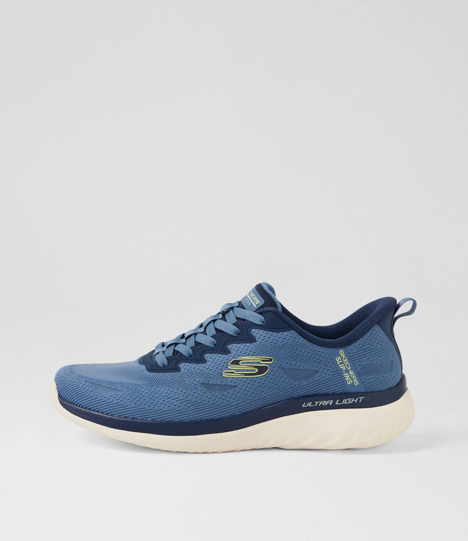 Bounder 2 Maylon Blue Lime Knit Sneakers Bounder 2 Maylon Blue Lime Knit Sneakers