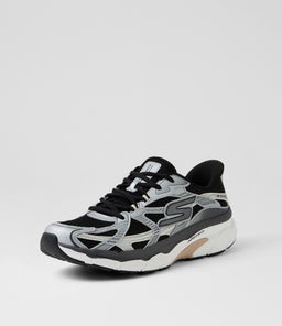 GO RUN ARCH FIT2 SK BLACK GREY MESH SMOOTH