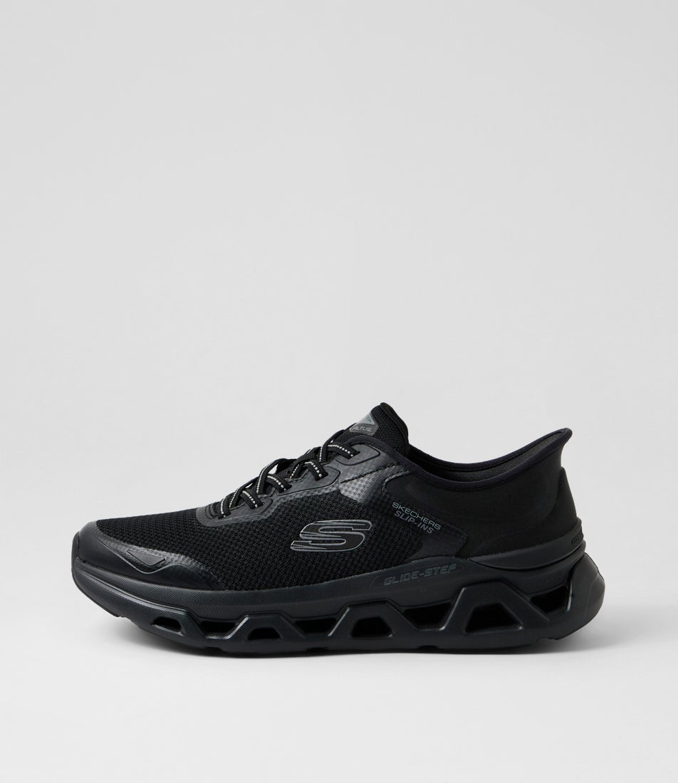 Glide-Step Altus Black Mesh Sneakers