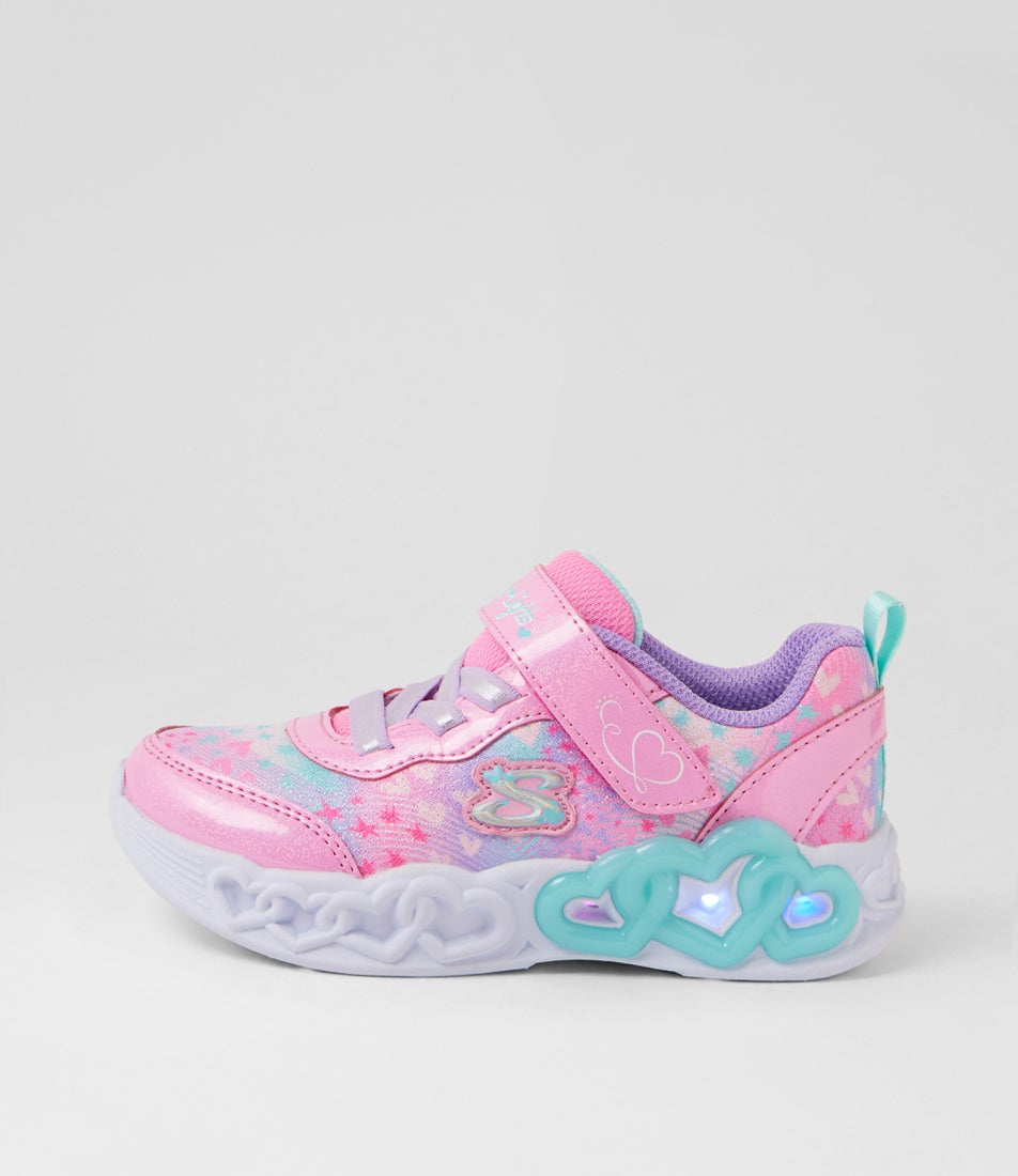 Infinite Heart Lights Heart Jewels Toddler Pink Multi Fabric Sneakers Infinite Heart Lights Heart Jewels Toddler Pink Multi Fabric Sneakers
