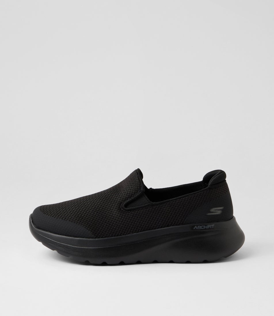 Go Walk Arch Fit N Black Mesh Sneakers Go Walk Arch Fit N Black Mesh Sneakers