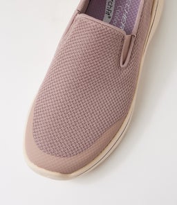 GO WALK ARCH FIT N JOY SK TAUPE LAVENDER MESH