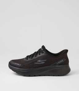 Go Walk Arch Fit N Joy Black Fabric Sneakers Go Walk Arch Fit N Joy Black Fabric Sneakers