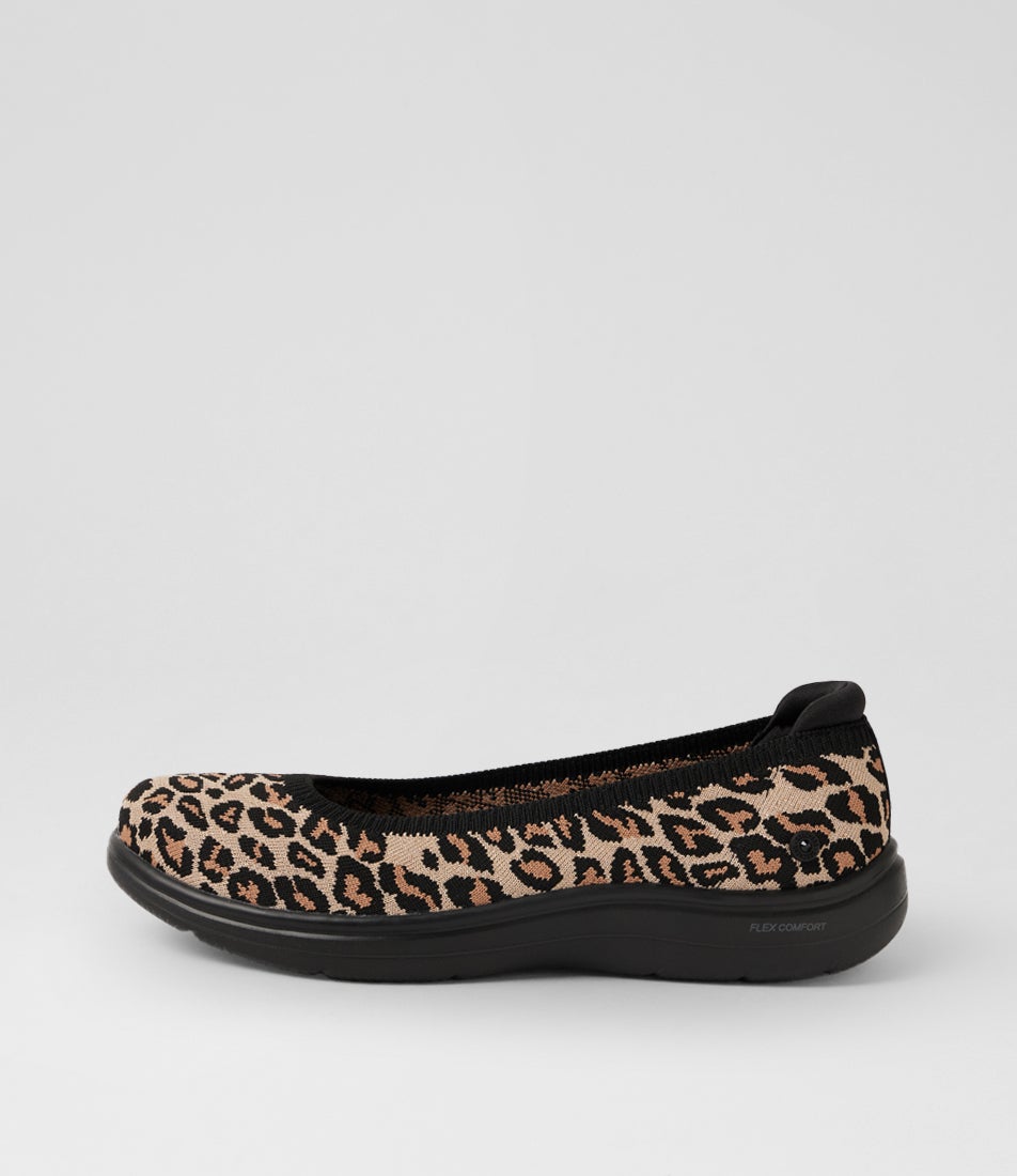 On Leopard Mesh Ballet Flats