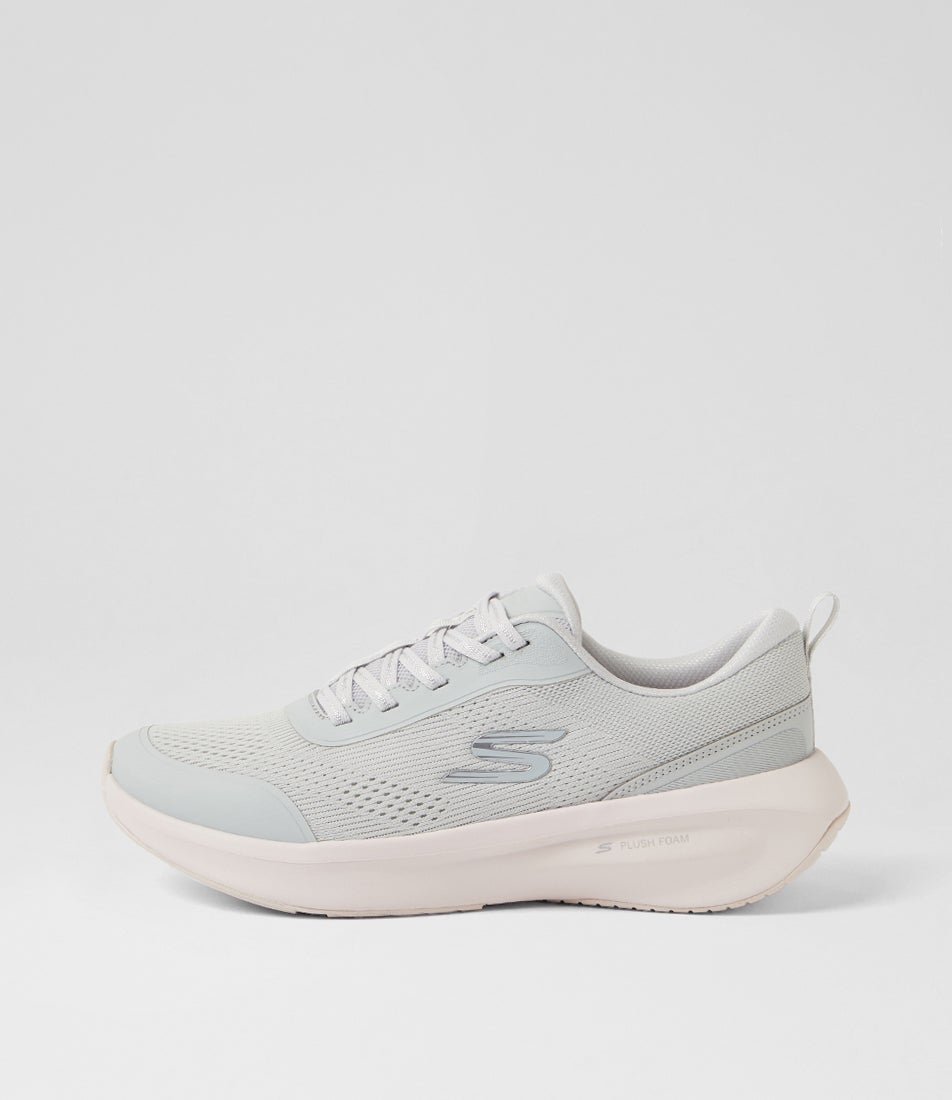 Skechers Plush Foam Grey Pink Mesh Sneakers Skechers Plush Foam Grey Pink Mesh Sneakers