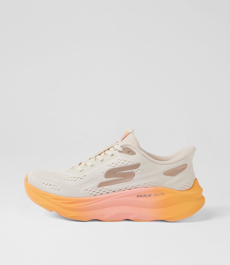 Max Run Slip Ins Natural Multi Mesh Sneakers