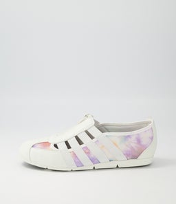SCOTTIE WHITE TIE DYE SMOOTH MESH