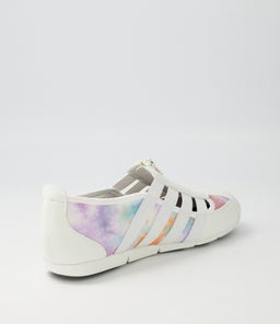 SCOTTIE WHITE TIE DYE SMOOTH MESH
