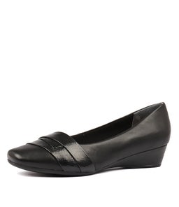 RENZO BLACK LEATHER SNAKE LEATHER