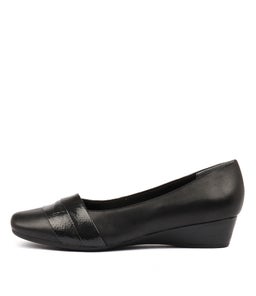 RENZO BLACK LEATHER SNAKE LEATHER