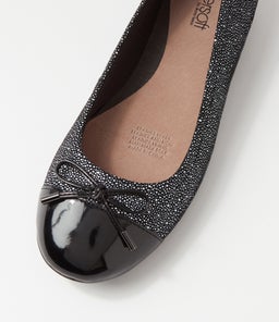 EMBARK BLACK BLACK&WHITE DOT LEATHER