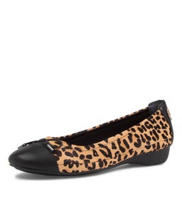 EMBARK BLACK TAN LEOPARD LEATHER PONY
