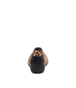 EMBARK BLACK TAN LEOPARD LEATHER PONY
