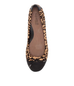 EMBARK BLACK TAN LEOPARD LEATHER PONY