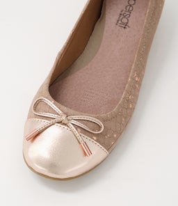 EMBARK ROSE GOLD TAUPE SPECKLE LEATHER SNAKE