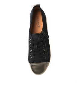 ALFIE SU DARK BLUE SUEDE