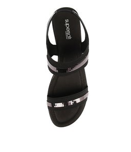 PEACOCK SU BLACK LEATHER