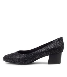 BLYTHE BLACK ZEBRA STINGRAY LEATHER