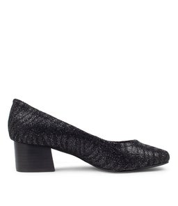 BLYTHE BLACK ZEBRA STINGRAY LEATHER