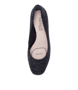 BLYTHE BLACK ZEBRA STINGRAY LEATHER