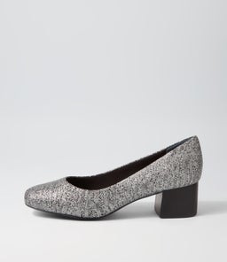 BLYTHE SILVER ZEBRA STINGRAY LEATHER