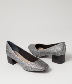 BLYTHE SILVER ZEBRA STINGRAY LEATHER