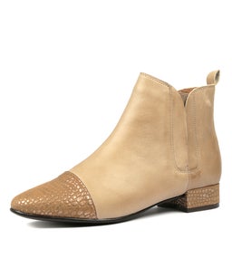 NOVETTE OATMEAL LEATHER CROC