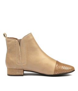 NOVETTE OATMEAL LEATHER CROC