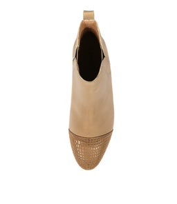 NOVETTE OATMEAL LEATHER CROC