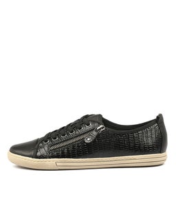 ALLADIN BLACK CROC LEATHER