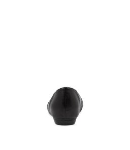 CLAUDEA BLACK LEATHER SNAKE