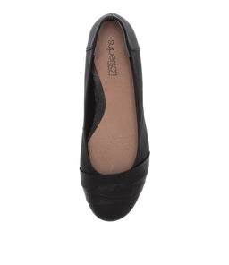 CLAUDEA BLACK LEATHER SNAKE