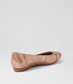 CLAUDEA CHAMPAGNE HATCH SUEDE