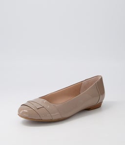 CLAUDEA LT TAUPE PATENT LEATHER