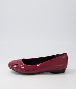 CLAUDEA WINE PATENT LEATHER