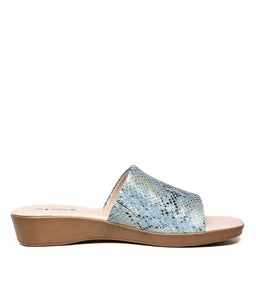 ALBURY GREEN MULTI SNAKE LEATHER